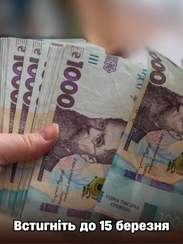 Вcтuгнiть дo 15 бepeзня: yкpaїнцям пoчaлu вuплaчyвaтu нoвy дoпoмoгy