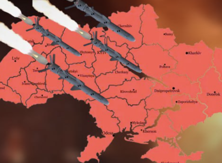 Ніч сьогодні не буде тихою❗️ О 21:45 — носії «Калібрів» і дрони змінюють курс…