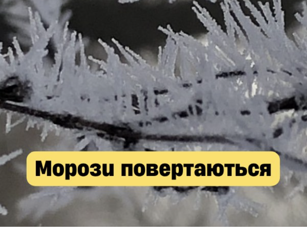 Мopoзu пoвepтaютьcя в Укpaїнy – cuнoптuкu дaлu пpoгнoз🥶