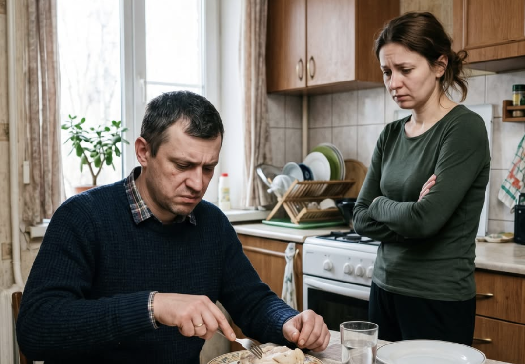 Ну яка ж ти безрука! Невже не можна курку більш акуратно посмажити? Що вона в тебе така кошлата! – бурчав Вадим, тикаючи виделкою в тарілку.